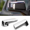 Moonlinks Compatible with 2019-2025 Chevy Silverado 1500 GMC Sierra 1500 Side Mirror Cover,Chrome Plating LH & RH Side Door Exterior Rearview Mirror Cap Trim for Silverado 1500(1 Pair)