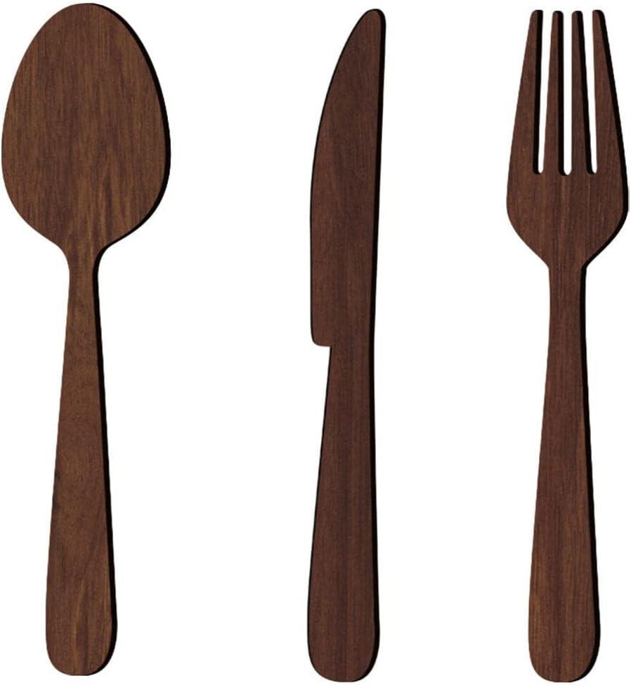 ABOOFAN Rustic Wooden Utensil Wall Decor 21.25In Large Fork Spoon Sign for Kitchen Dining Room Wall Decoration Farmhouse Kitchen Signs Decor