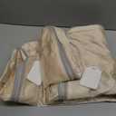 Comforter Storage Bag - Large Capacity Blanket Storage Bags 3-Layer Ultra Space Saving Self Compression Organizer, Washable Compression Bags for Storage Comforter Blanket, 2-Pack, Beige