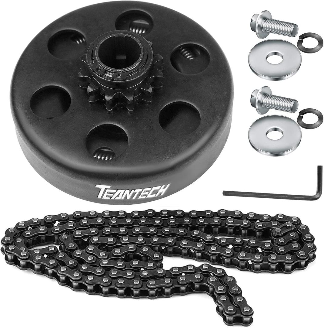 Go Kart Clutch 3/4" Bore 10T with #40 41 420 Chain for Go Kart Minibike Yerf-Dog karts with Tecumseh