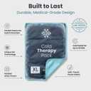 Pelegon Ice Packs for Injuries Reusable L (8" x 12") Ice Pack for Knee, Reusable Gel Ice Pack for Back, Large Flexible Cold Pack for Shoulder, Hip & Neck, Soft Fabric Side, Leakproof Design - 2 Pack