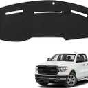 Black Dashboard Dash Board Cover Mat Carpet for Dodge 2010-2018 Ram 1500 2500 3500 Accessories Dash Cover Flannel Material Dash Mat Sunshade