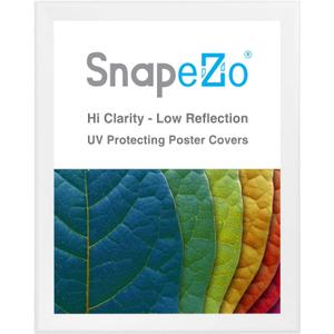 SnapeZo Poster Frame 36x48 Inches, White 1.7 Inch Aluminum Profile, Front-Loading Snap Frame, Wall Mounting, Wide Series
