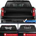 HTZCMOTO LED 3rd Third Brake Light Compatible with 2019-2025 Silverado Sierra 1500 2500HD 3500HD (for Models Only with Cargo Bed Camera) High Mount Rear Brake w/ Truck Cab Cargo Lights, Smoked Len