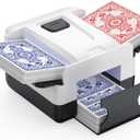 Automatic Card Shuffler, Electric Shuffling Machine for 1-2 Decks, Low Noise, Rechargeable & Portable Shuffler Machine for Poker, UNO, Blackjack