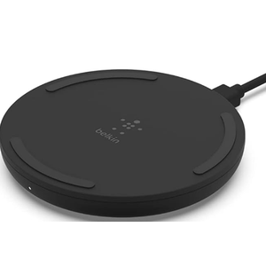 Belkin Quick Charge Wireless Charging Pad - 10W Qi-Certified Charger Pad for iPhone, Samsung Galaxy, Apple Airpods Pro & More - Charge While Listening to Music, Streaming Videos, & Video Calls - Black