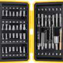 42PCS S2 Steel Screwdriver Bit Set, Magnetic Drill Bit Set, includes PH, PZ, SQ, SL, Hex, Torx Security Bit Set, and Nut Bit, with Carbide Burr, 1/4 Hex Extension Bit Holder, Upgraded Version