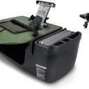 AutoExec Roadmaster Car Desk and Portable Workstation with Phone Mount, Tablet Mount and Phone Vent Clip, Army Green