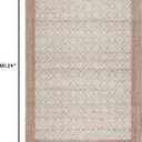 TOWN & COUNTRY TERRA Nalani Textured Diamond Hand-Knotted Flatwoven 100% Natural Jute Area Rug, Brown, 3'x5', 2'11" x 5'
