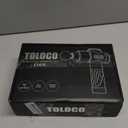 TOLOCO Massage Gun, Deep Tissue Back Massage for Athletes for Pain Relief, Percussion Massager with 10 Massages Heads & Silent Brushless Motor, Valentines Day Gifts for Him Her, Black