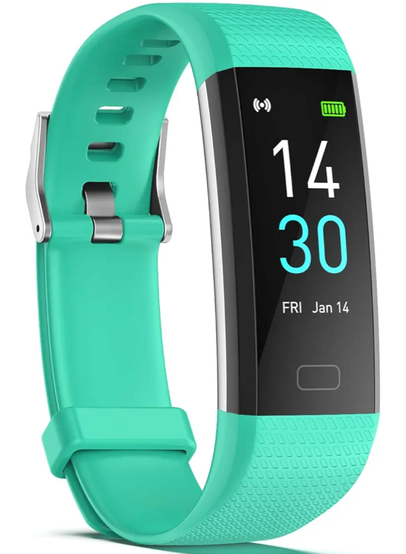 ENGERWALL Fitness Tracker with Step Counter/Calories/Stopwatch, Activity Tracker with Heart Rate Monitor, IP68, Health Tracker with Sleep Tracker, Smartwatch, Pedometer Watch for Women Men Kids