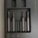 Ecraber 34-in-1 Mini Electric Precision Screwdriver Sets, Cordless Screwdriver with 30pcs S2 Magnetic Bits, 4 LED lIghts, 5 Torque Settings，Repair Tool Kit for Phone, Watch, Drones, Computer, Laptop