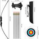 Dostyle 44" Bow and Arrow Set for Kids Children Outdoor Youth Recurve Bow Junior Archery Training for Kids Teams Game Gift