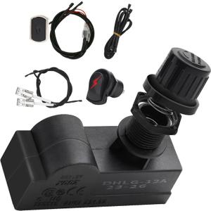 BQMAX G350-0017-W1 Ignition for Charbroil 2 Burner Grill Ignitor Replacement Kit, Electronic Ignition Module and Grill Igniters Button with Wires for Charbroil Surefire Ignition Systems, 2 Outlets