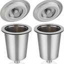 Reusable Stainless Steel Filter Cup for Cuisinart, Compatible with Cuisinart #SS-RFC HomeBarista Reusable Filter Cup (2 Pack)