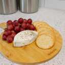 12" Wooden Pizza Peel | Pizza Cutting Board & Cheese Board with Cutter & Knife | Multipurpose Bamboo Cutting Board & Charcuterie Board For Pizza, Cheese, Fruits, Vegetables & Meat