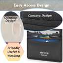 Slim Wallet Minimalist Front Pocket RFID Blocking Men and Women Leather Wallets