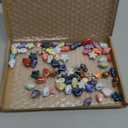 100pcs Assorted Ceramic Ocean Sea Shell Beads for Jewelry Making, Porcelain Summer Fish Beads for Crafts Bracelets Necklace Making (Mixed Colors 100pcs)