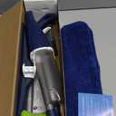 Microfiber Spray Mop for Floors Cleaning: Wet Dry Hardwood Floor Mops with 3 Washable Reusable Pads for Swiffer Powermop - Flat Mop with Sprayer for Tile Wood Laminate Vinyl Marble (Dark Blue)