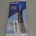 Water Dental Flosser for Teeth  300ML Cordless Oral Irrigator with 6 Replaceable Jet Tips, 3 Modes, Portable Rechargeable Electric Flosser for Braces & Sensitive Gums, IPX7 Waterproof for Home&Travel (Black)