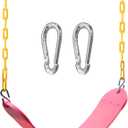 TURFEE Swings for Outdoor Swing Set -SwingSeat Replacement Kits with Heavy Duty Chains - Backyard Swingset Playground Accessories for Kids (Pink)
