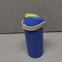 Insulated Water Bottle with Straw - Encool Stainless Steel Water Bottle with Push Button Lid, Leak-Proof & BPA-Free, Keeps Cold for 24 Hours for Sports, Travel, Gym (18 oz, Sapphire)