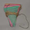 Pennant Banner Flags Pastel - GREATRIL Colorful Triangle Banners for Birthdays Easter Classroom School Carnival Garland Outdoor Burlap Bunting Party Decorations 4 Strings