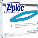 SC Johnson Professional Ziploc Professional Freezer Bags, For Food Organization and Storage, Double Zipper, 2 Gallon, 100 Count