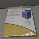 Better Home Zippered Vinyl Washing Machine or Dryer Cover Waterproof Dust Free Appliance Protection (Yellow Beige)