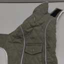 Malier Dog Winter Coat, Windproof Dog Cold Weather Coats with Real Pocket, Winter Extra Warm Pet Coat Fleece Jacket Reflective Clothes for Small Medium Large Dogs and Puppy (Green, X-Small)