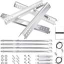 Hisencn Grill Replacement Parts for Charbroil Performance 463342119, 463332718, 463347017, 463335517, 463376419, Grill Parts for Char-Broil 4 Burner Grill 463377017, 463376017, 16.93 inch Heat Plate