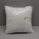 Artscope Synthetic Down Pillow Insert, 18x18 Down Alternative Throw Pillow Insert. Ultra Soft Fluffy Sleeping Pillow with 100% Cotton Cover, Decorative Pillows-White.