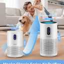 Air Purifiers for Home Large Room up to 1500 ft, MOOKA HEPA Air Purifier for Home Pets Hair in Bedroom with Aromatherapy, Air Filter Cleaner for Dorm, Pets, Office, 20dB, Night Light, B-D03, White