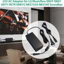 25V Adapter Charger for LG Soundbar SN6Y SN7Y SN7R SN8YG SLM6Y SLM4R SLM3D SD6 SNC4R GX SLM5Y SP7Y SP8YA LG Musicflow SoundBar Series Compatible with SJ4 SL4Y SJ4Y SJ5 Sl6Y Power Supply Cord