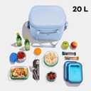 Hydro Flask Cooler Bag - Insulated Portable Soft Cooler - 20 L Capacity in Koala Gray and Black