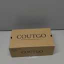 Coutgo Womens Wedge Heels Sandals Platform Flip Flops Slides Slip On Summer Beach Shoes (8, Dark Brown)