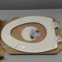 Bemis 1500EC Durable Wood Toilet Seat with Easy Clean Hinges, Made in USA, Elongated, Biscuit