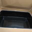 IRIS USA Cat Litter Box XX-Large Open Top with High Sided Walls Tall Scatter Shield Scoop Included Easy Clean Plastic Pan for Big Cats Kittens Multi-Cat Households 30"L x 20"W x 14"H Black