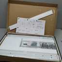 AX WABER Universal Floor TV Stand with Mount 70 Degree Swivel 9 Level Height Adjustable and Space Saving Design for Most 27 to 65 inch LCD, LED OLED TVs, Perfect for Corner & Bedroom White AX1006TW