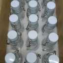 BLUE PANDA 15 Pack Small Swing Top Glass Bottles - 2 oz/60 ml Bottles with Lids, Stoppers, Tags & Jute Twine for Wedding Party