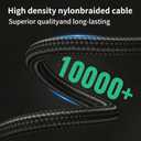 240W USB C Cable 2-Pack, 10FT USB C to USB C Fast Charging Cable, 90 Degree Right Angle Braided USB C Cord for MacBook Pro/Air, iPhone 16/17 Pro Max, iPad Pro, Samsung S25/S24, Laptop, Tablet