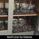 Black Leaf Shelf Drawer Cabinet Liners Waterproof,24IN x 10FT, 23.6"W x 118.1"L, 5 Packs
