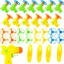 70 Pack Flying Launcher Toy Novel Flying Launcher Toy with 14 Pcs Launchers and 56 Pcs Flying Toy for Kids Outdoor and Indoor Games Birthday Party Favors