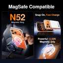 SMARTDEVIL Magnetic MagSafe Case for iPhone 17 Pro Max, Strong Magnetic Clear Shockproof Cover with 2 Screen Protectors, Ultra-Slim Anti-Yellowing Phone Case-White