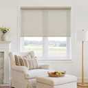 Linen Cordless Roller Shades for Wide Window Light Filtering 51" W x 72" H
