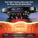 20-Head Massage Gun Set, 3200mAh Electric Deep Tissue Percussion Massager with 3 Modes & 30 Intensities, Quiet Muscle Massage Gun for Back, Shoulders, Legs, Foot, Body Muscle Pain ReliefMatte Black
