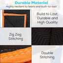 Simpli-Magic Heavy Duty Padded Moving Blankets 72" x 40" 12 Pack Packing Blankets, Furniture Covers for Moving