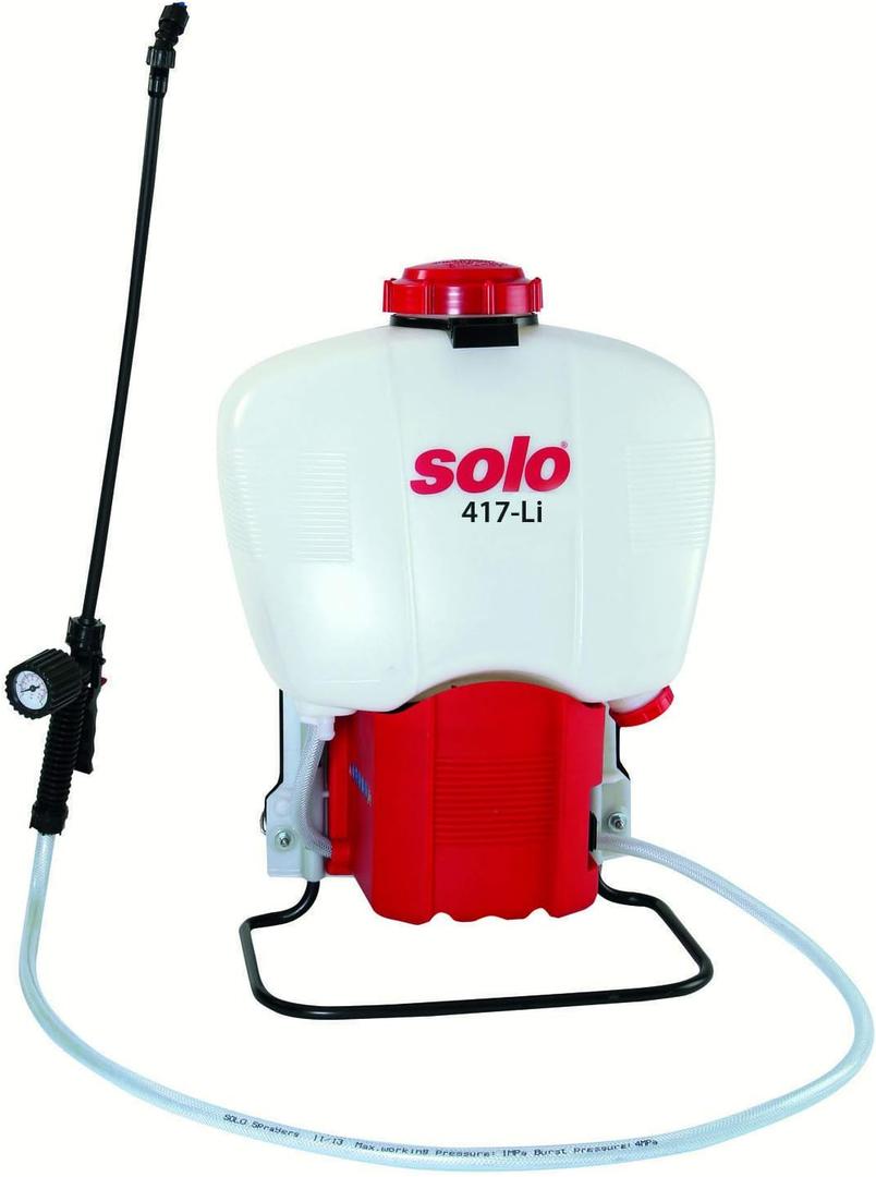 Solo 417-Li Backpack Sprayer, 4.5 Gallon, Battery-Operated,White