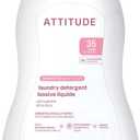 ATTITUDE Baby Laundry Detergent, EWG Verified, Plant and Mineral-Based Formula, HE Compatible, Vegan Household Products, Unscented, 35 Loads, 35.5 Fl Oz