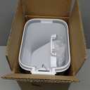 MOPALL 1.9 Gallon Slim Bathroom Trash Can with Lid Soft Close, Garbage Can with Pop-Up Lid & Step On Foot Pedal, Small Trash Bin Trashcan Waste Basket for Toilet, Office, Bedroom, Kitchen, Living Room